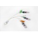 Needlefree extension set Octopus extension set triple lumen with 3 anti reflux valves and 3 Bionectors 1.5 x 2.5mm x 0.4ml 10cm PUR Vygon Octopus Vygon